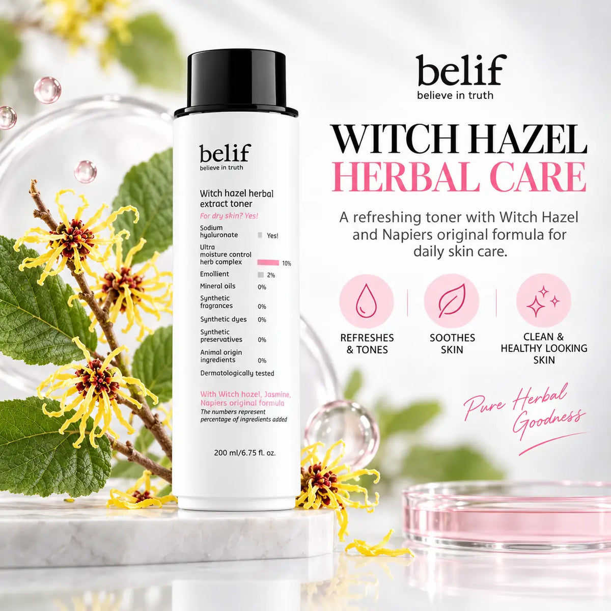 belif Witch Hazel Herbal Extract Toner 200ml