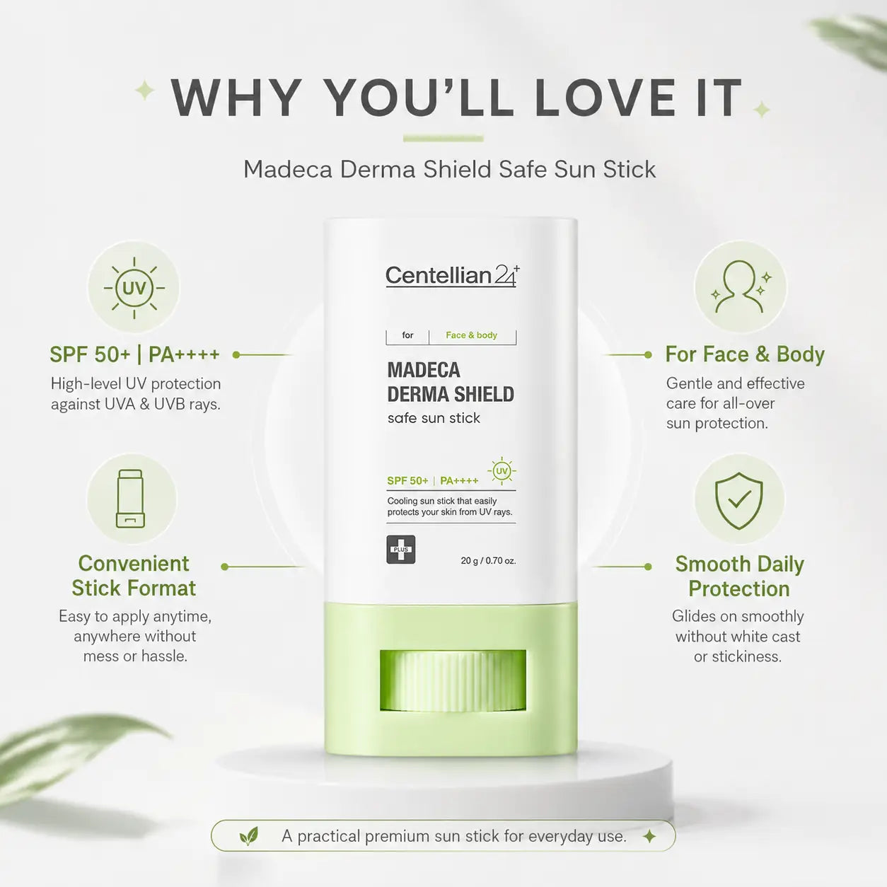 Centellian24 Madeca Derma Shield Sun Stick 20g