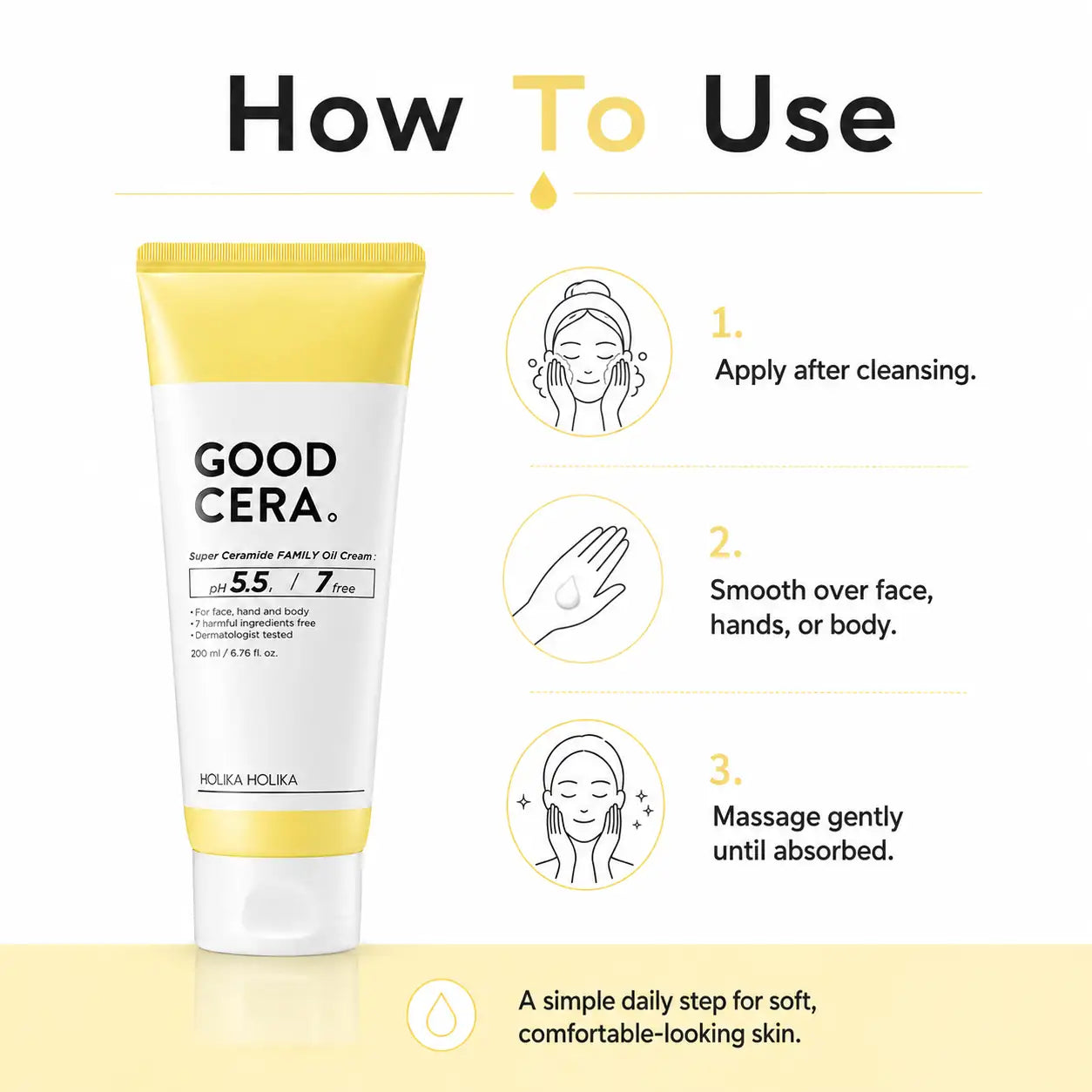Holika Holika Good Cera Ceramide Family Oil Cream 200ml