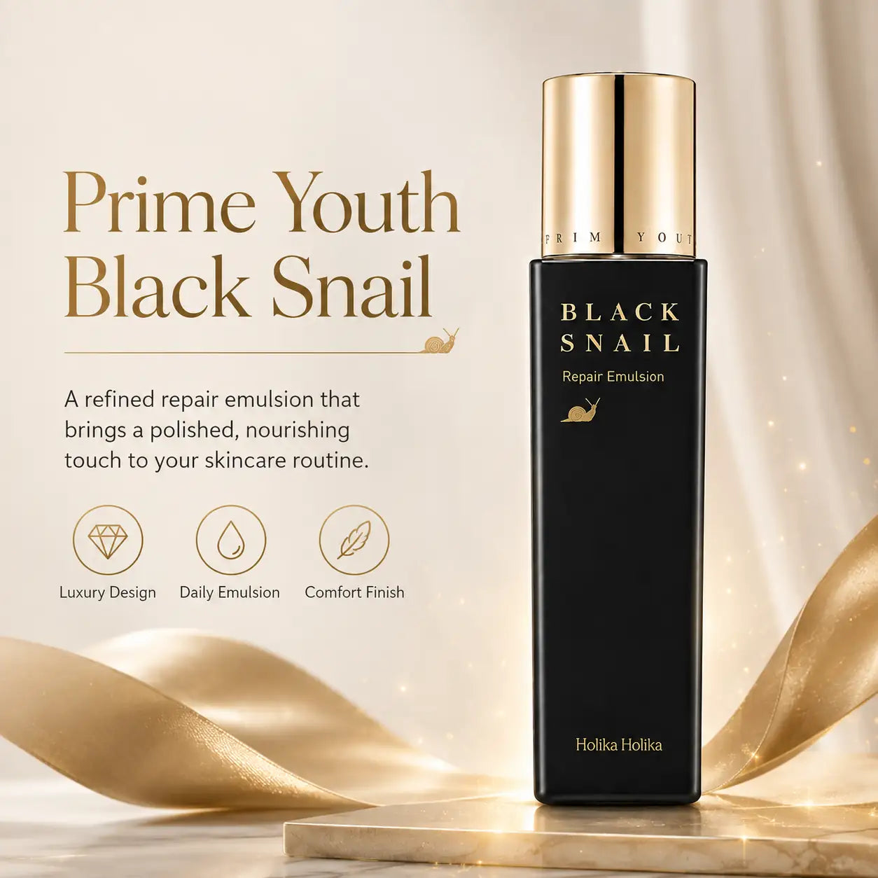 Holika Holika Prime Youth Black Snail Emulsion 160ml
