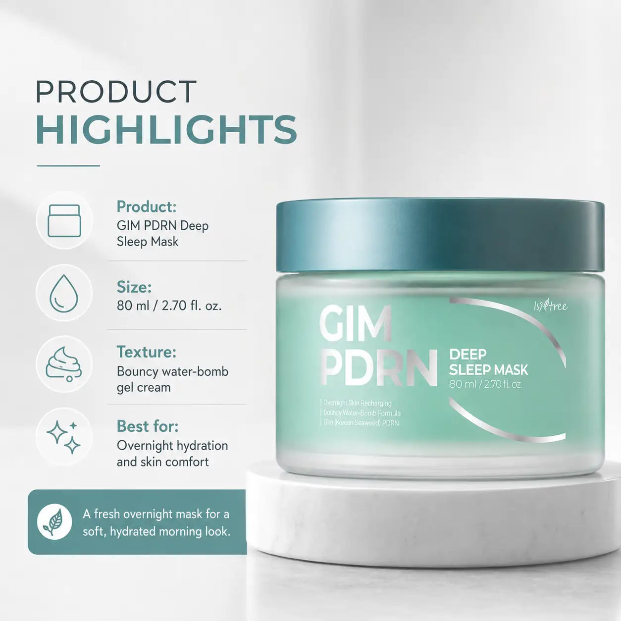 Isntree Gim PDRN Deep Sleep Mask 80ml