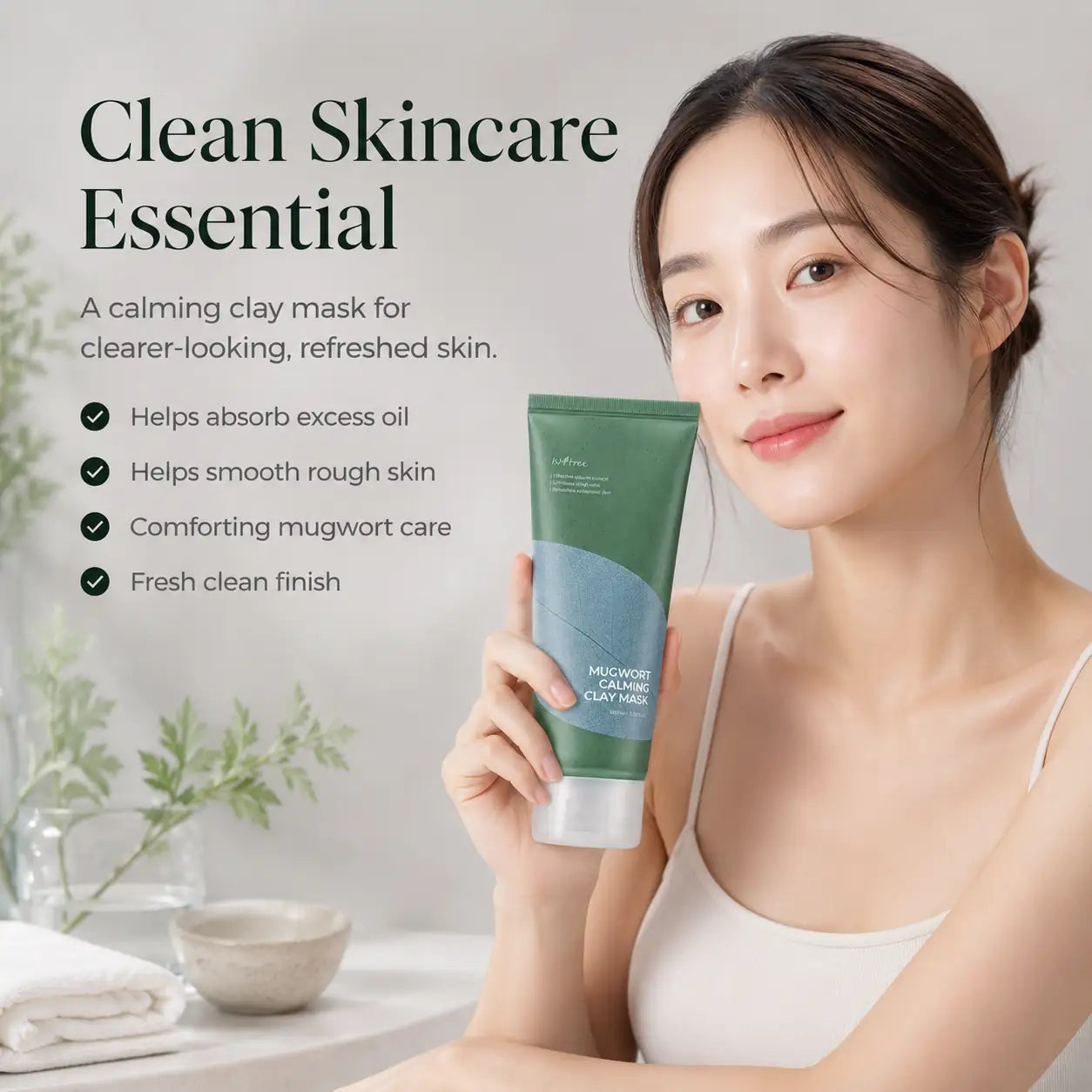 Isntree Mugwort Calming Clay Mask 100ml