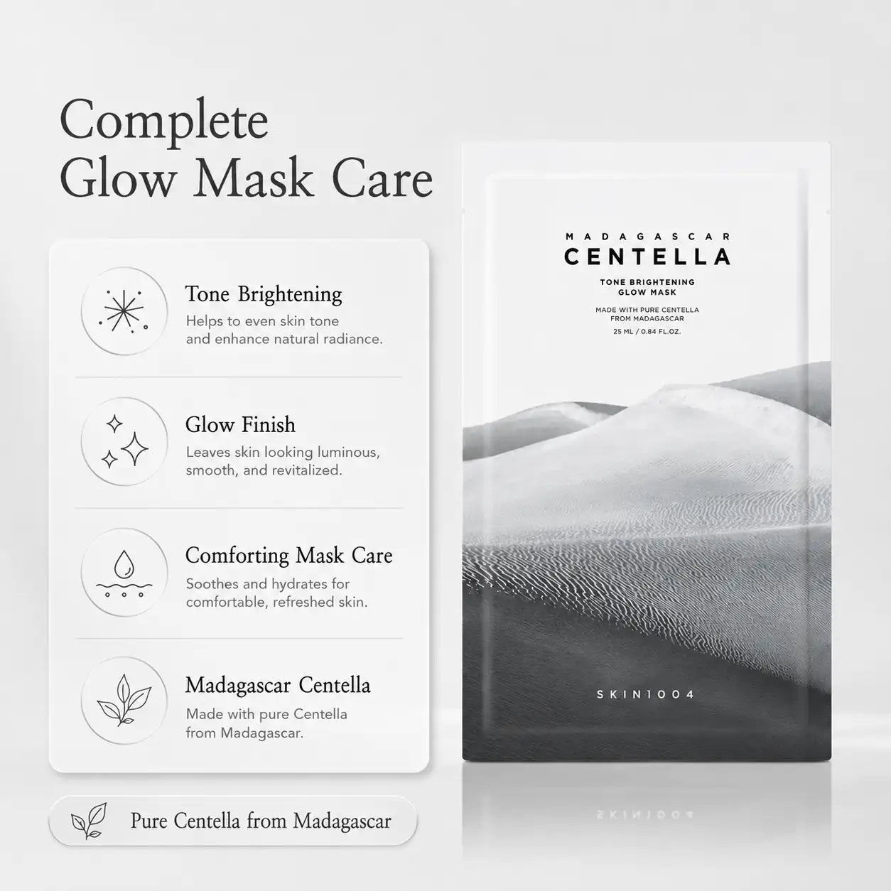 SKIN1004 Madagascar Centella Tone Brightening Glow Mask 1EA 25ml