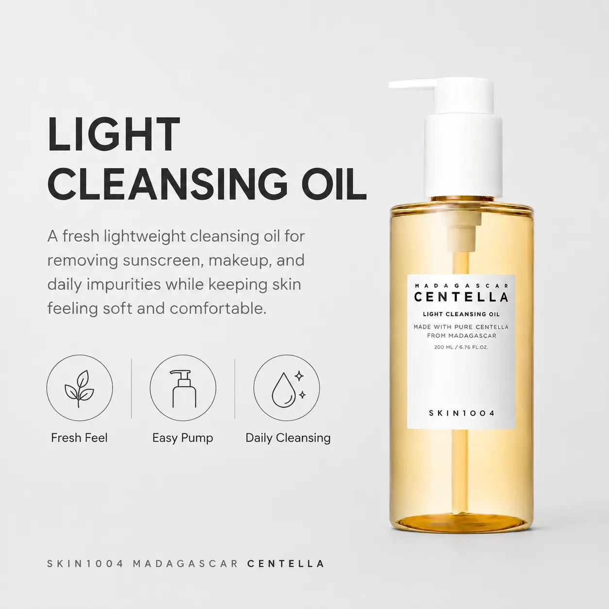 SKIN1004 Madagascar Centella Light Cleansing Oil 200ml