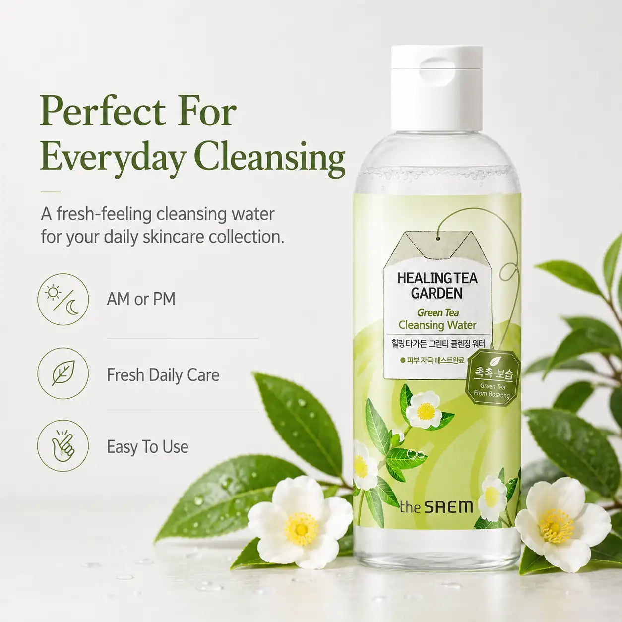 The Saem Healing Tea Garden Green Tea Cleansing Water 300ml