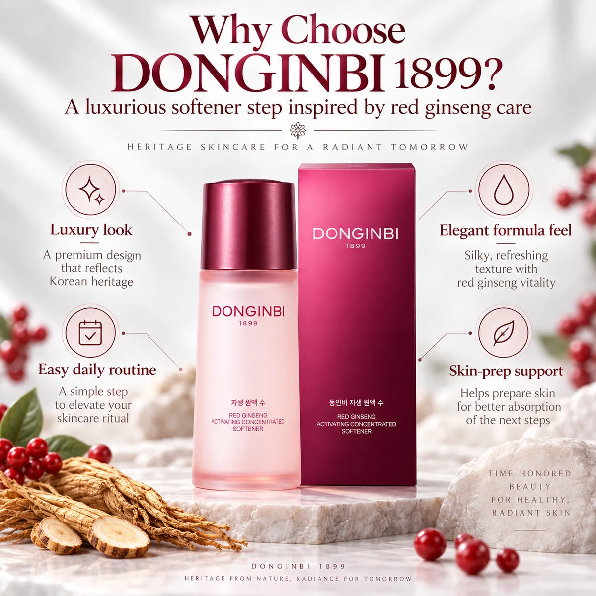 Donginbi Red Ginseng Activating Concentrated Softener 70ml