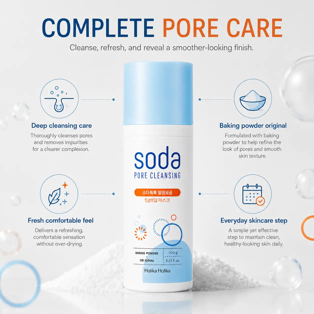 Holika Holika Soda Pore Cleansing O2 Bubble Mask 100ml