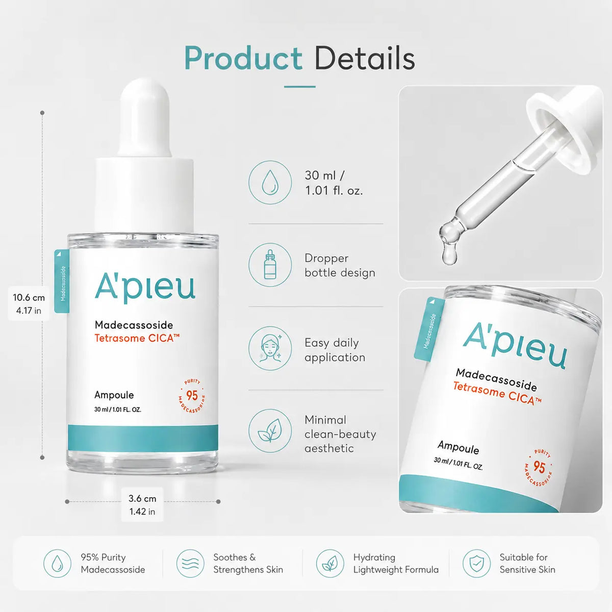 A'pieu Madecassoside Tetrasome Cica Ampoule 50ml