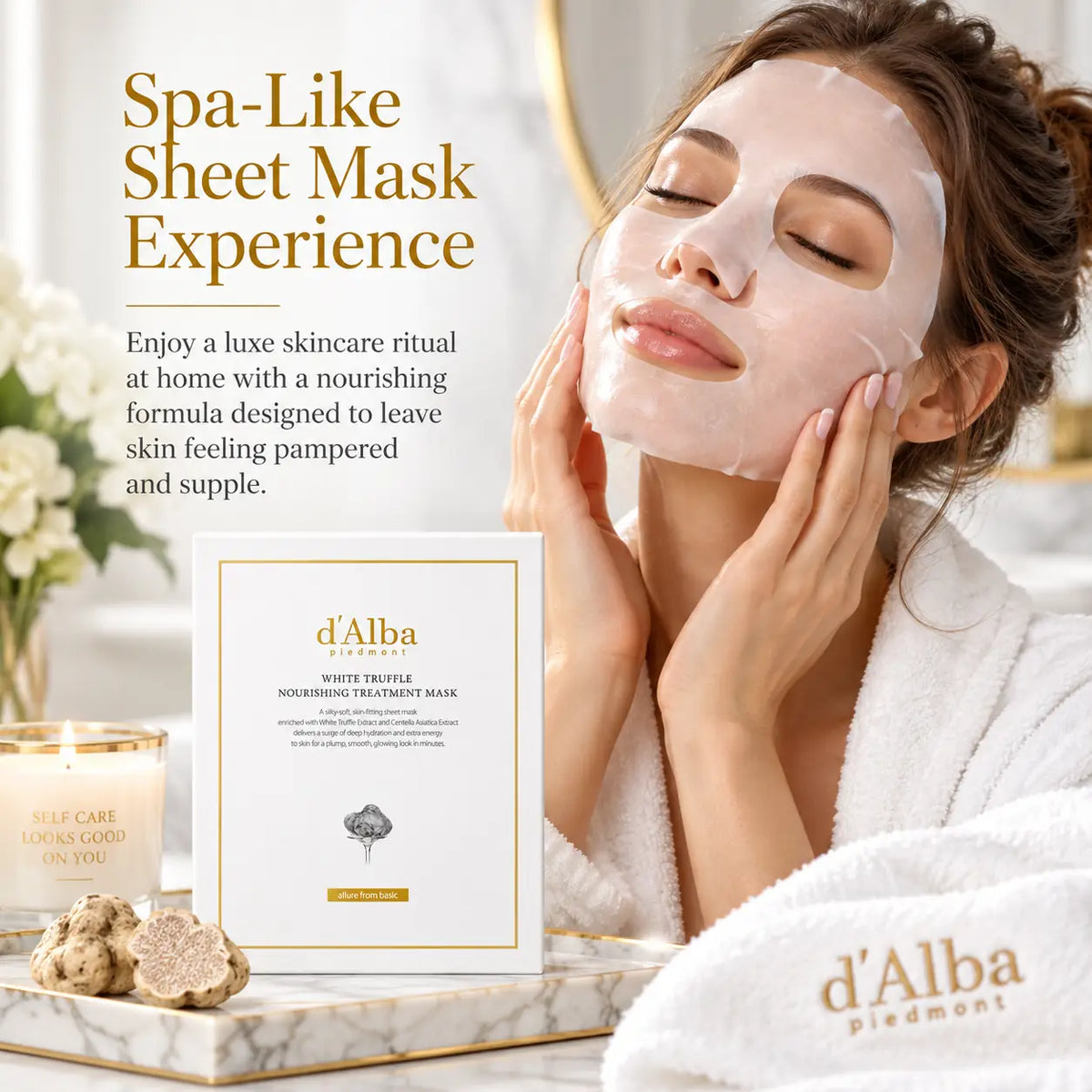 d'Alba White Truffle Nourishing care Mask x 5pcs 25ml X 5ea 25ml 5ea 5pcs