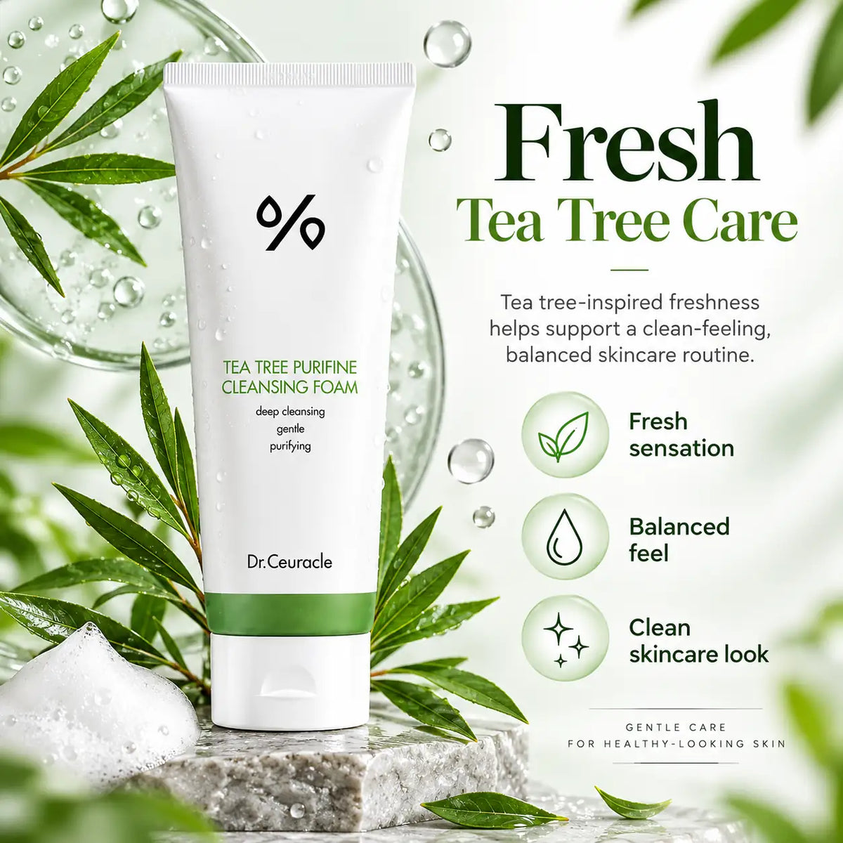 Dr. Ceuracle Tea Tree Purifine 30 Cleansing Foam 150g