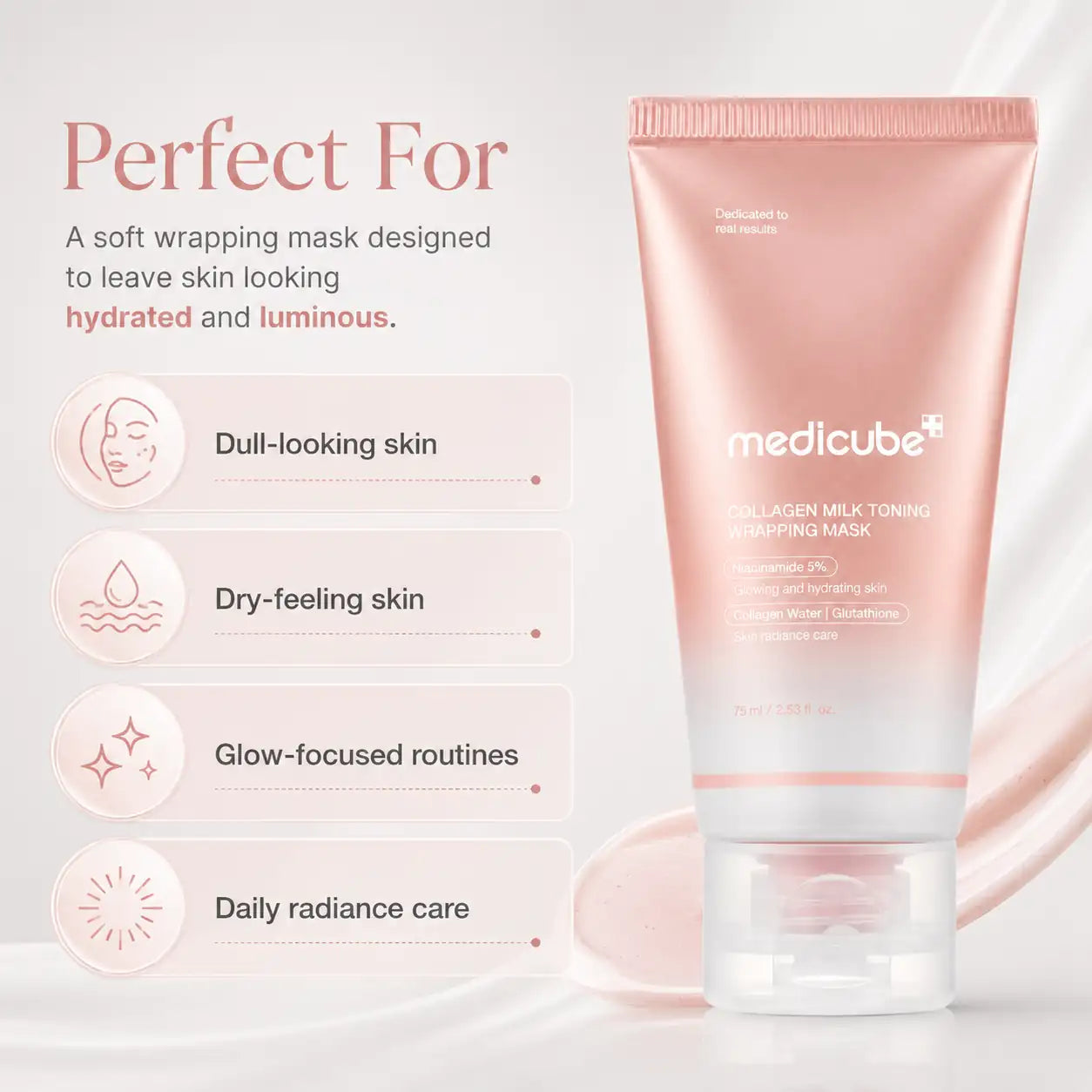 Medicube Collagen Milk Toning Wrapping Mask 75ml