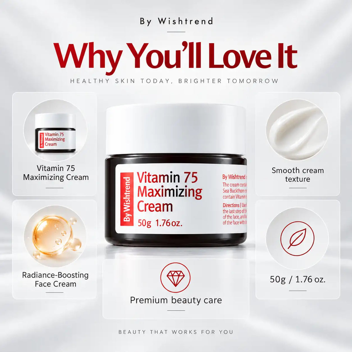 By Wishtrend Vitamin 75 Maximizing Cream 50g