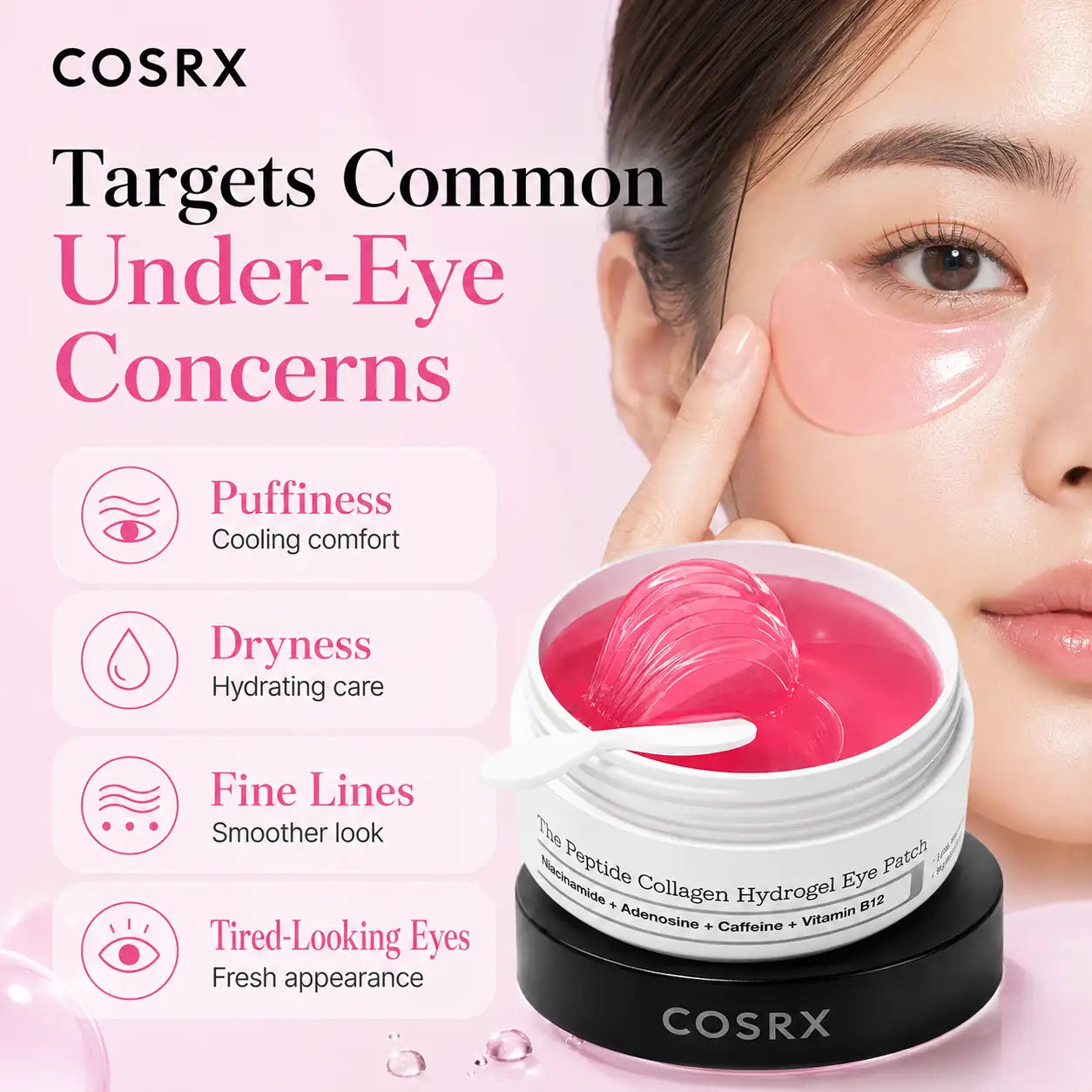 COSRX The Peptide Collagen Hydrogel Eye Patch 60 Patches
