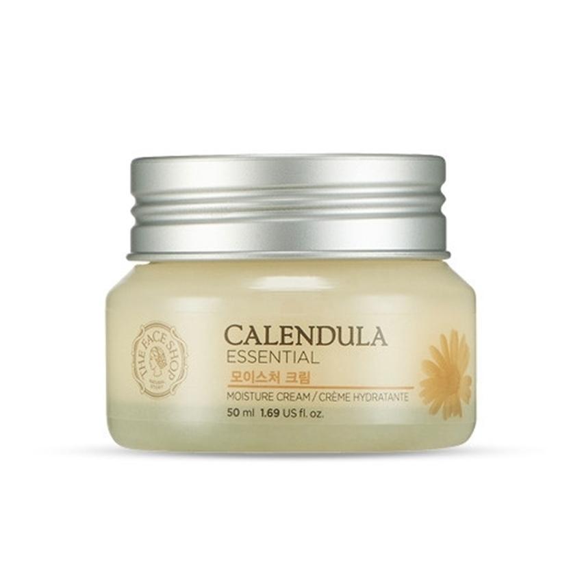 THE FACE SHOP Calendula Essential Moisture Cream 50ml Korean moisturizer product image