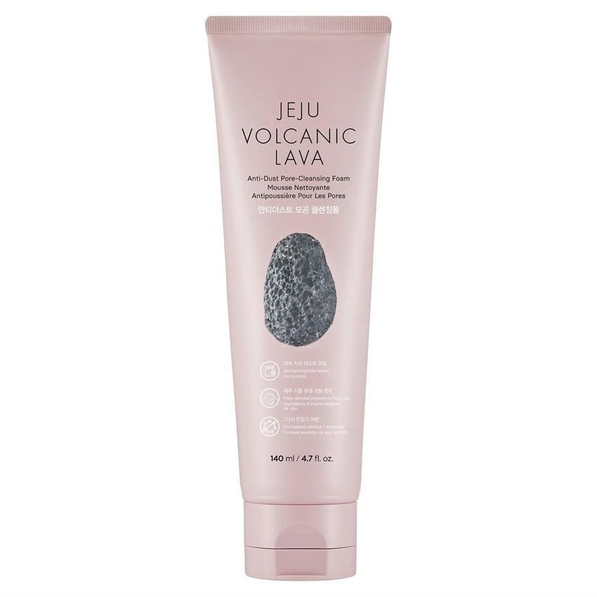 [Thefaceshop] Jeju Volcanic Lava Anti-Dust Pore-Cleansing Foam 140ml - Enrapturecosmetics