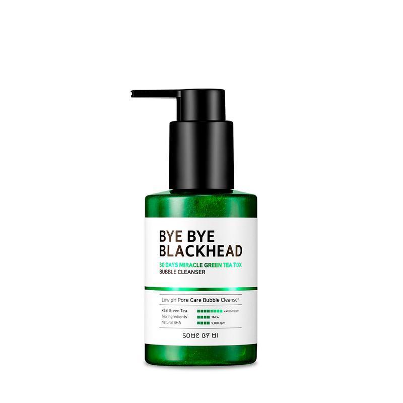 [SomeByMi] BYE BYE BLACKHEAD 30 DAYS MIRACLE GREEN TEA TOX BUBBLE CLEANSER 120g - Enrapturecosmetics