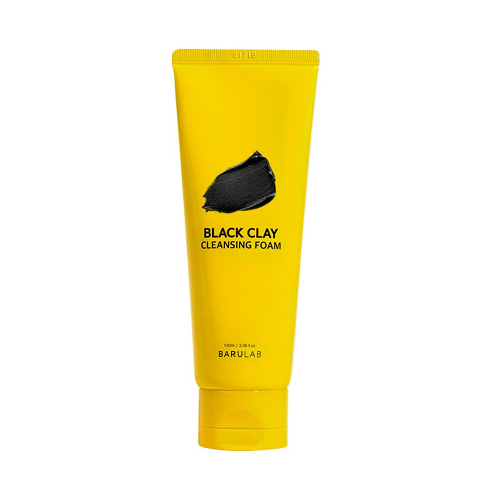BARULAB Black Clay Cleansing Foam 100ml Korean cleanser product image