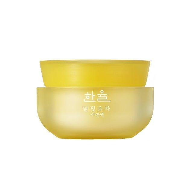 HANYUL Moonlight Citron Sleeping Mask packaging, citron brightening sleeping pack
