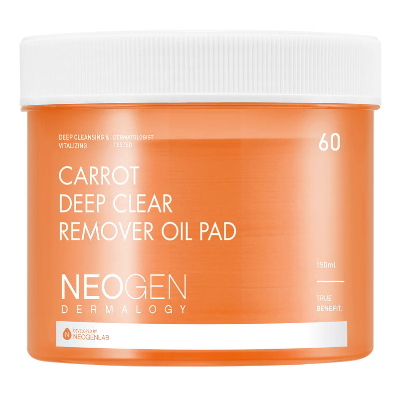 Neogen DERMALOGY CARROT DEEP CLEAR OIL PAD 150ML (60 PADS) - Neogen Skin Care Pads product image