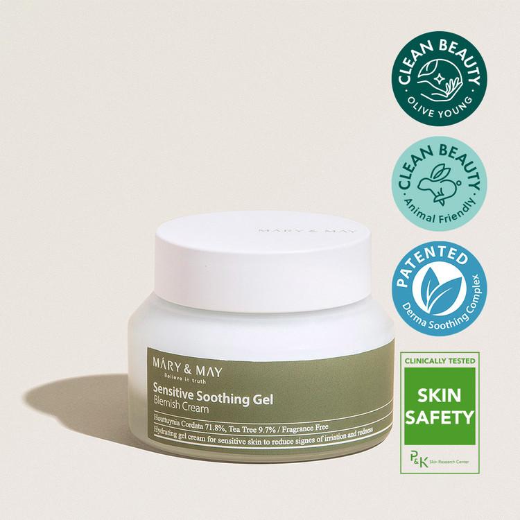 Mary&May Sensitive Soothing Gel Cream 70g Korean skincare product image