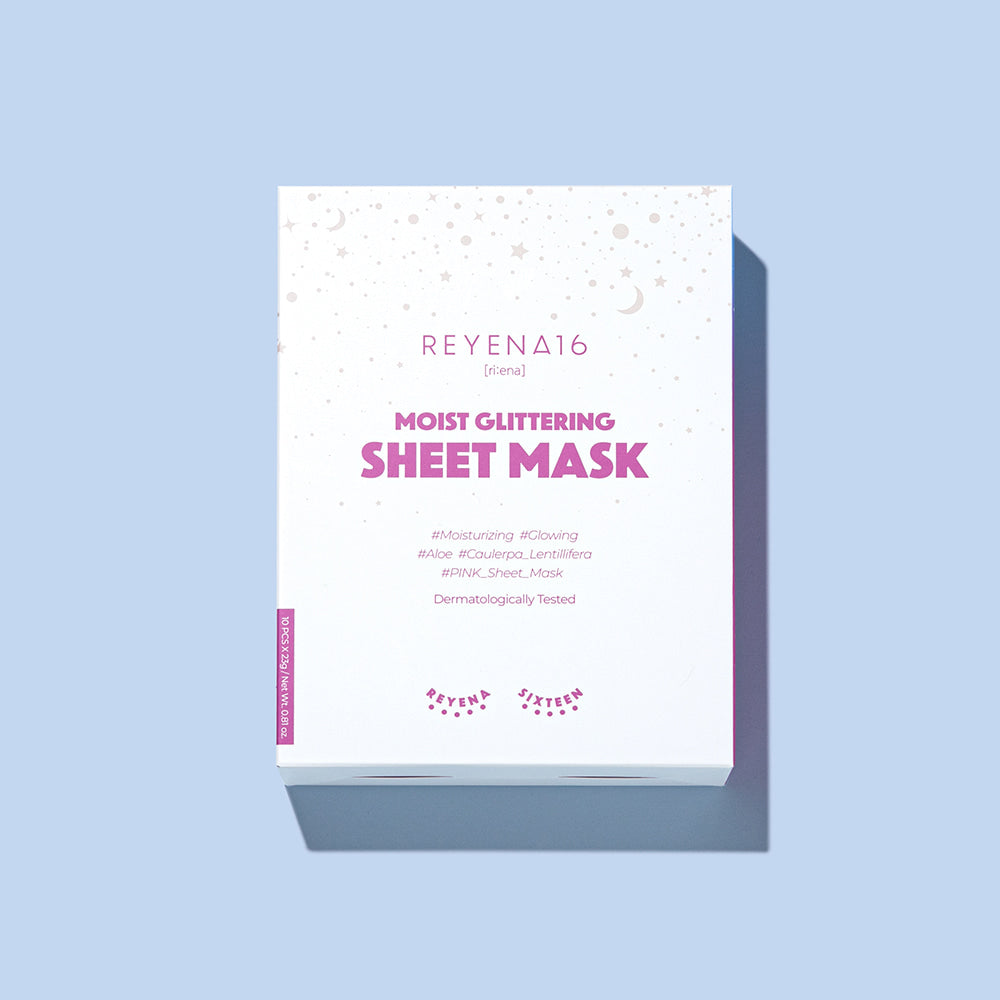 [REYENA16] Moist Glittering Sheet Mask 23g x 10 pcs - Enrapturecosmetics