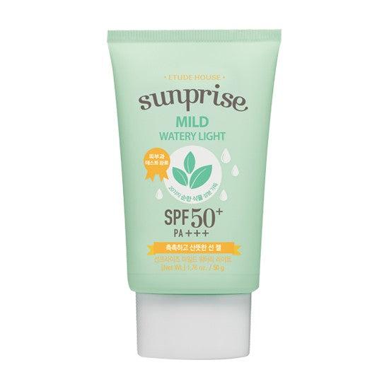 ETUDE Sunprise Mild Watery Light Sunscreen SPF50+ PA+++ 50ml Korean sunscreen product image