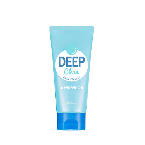 Cleansing foam being squeezed from the tube onto wet palms