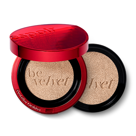 Espoir Be Velvet Cushion puff applicator close-up