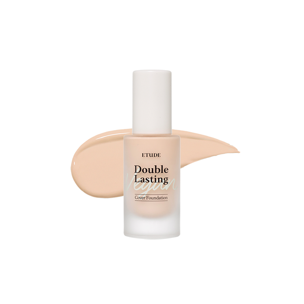 ETUDE Double Lasting Vegan Cover Foundation 30g No.21N1 Neutral Beige K-beauty makeup product image