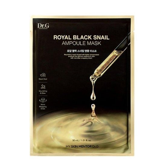 [Dr.G] Royal Black Snail Ampoule Mask 1ea 30ml - Enrapturecosmetics