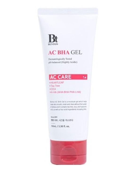 Benton AC BHA Gel texture swatch on hand