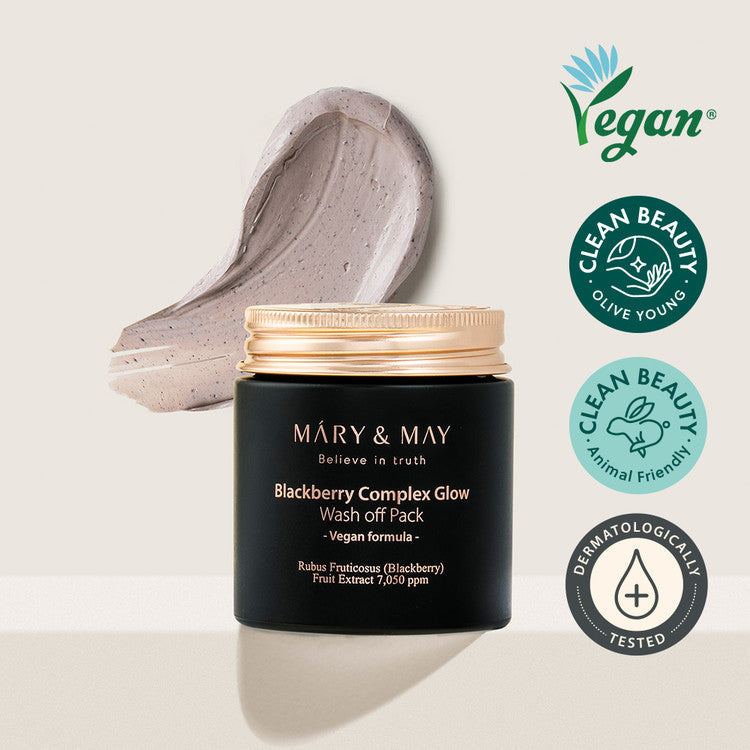 Mary & May Blackberry Complex Glow Wash Off Pack 125g - Mary & May Face Mask product image