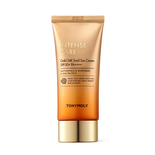 Tonymoly Intense Care Gold24K Snail Sun Cream SPF50+ PA++++ 50ml - Tonymoly Sunscreen product image