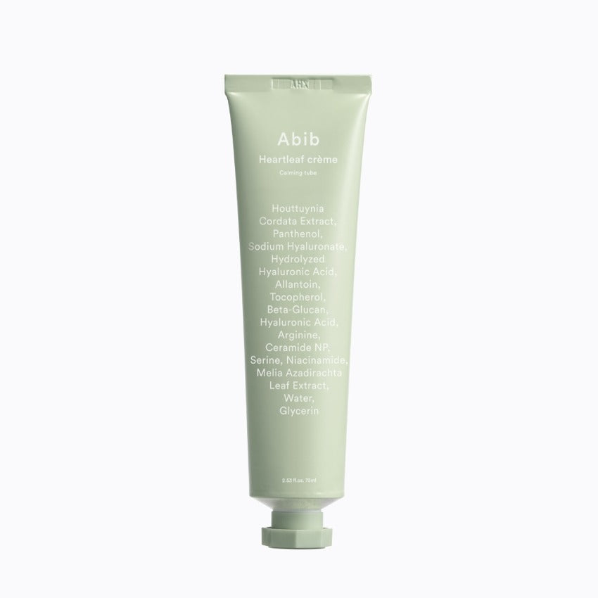 Abib Heartleaf Crème Calming Tube 75ml Korean moisturizer product image