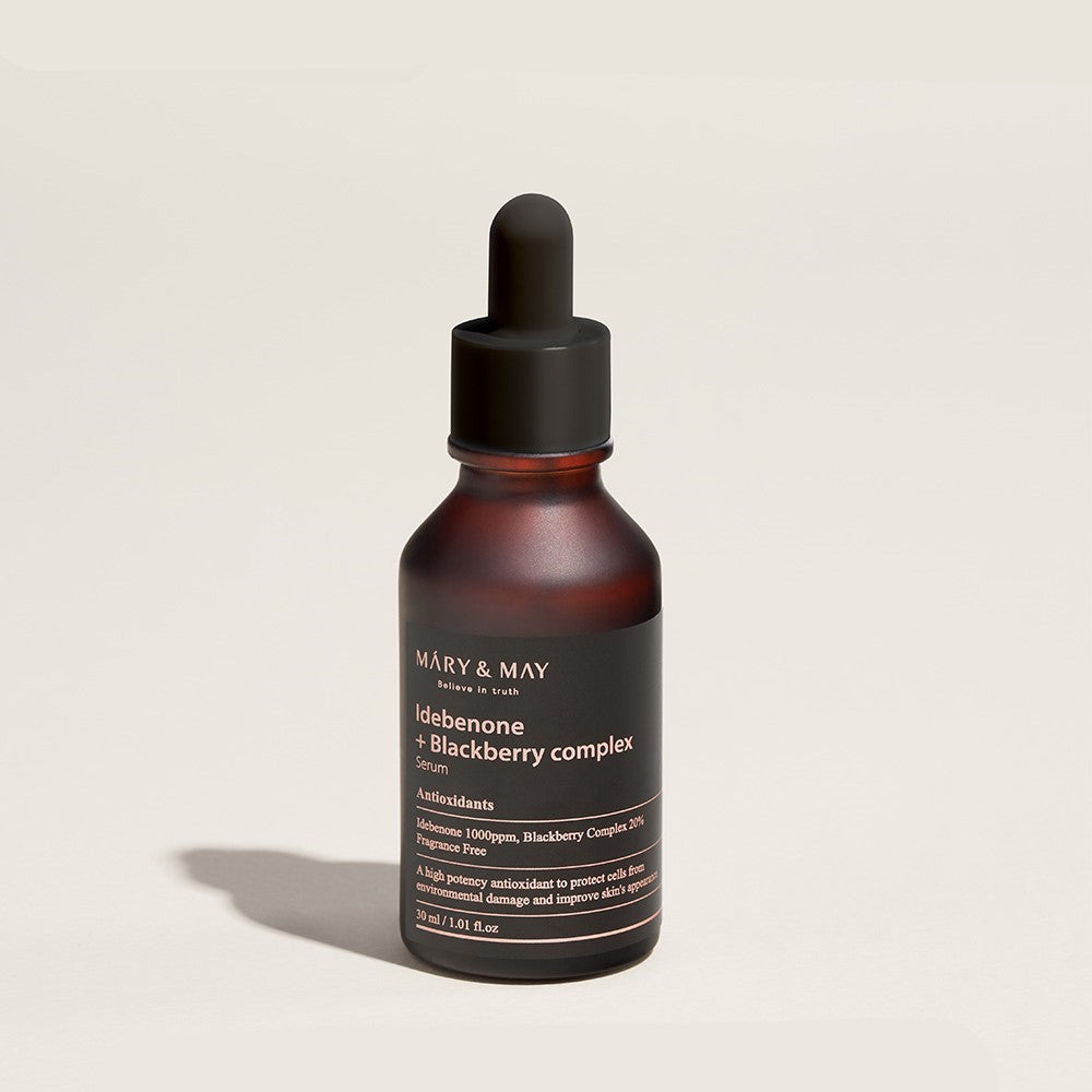 Mary&May Idebenone + Blackberry Complex Serum 30ml Korean toner product image