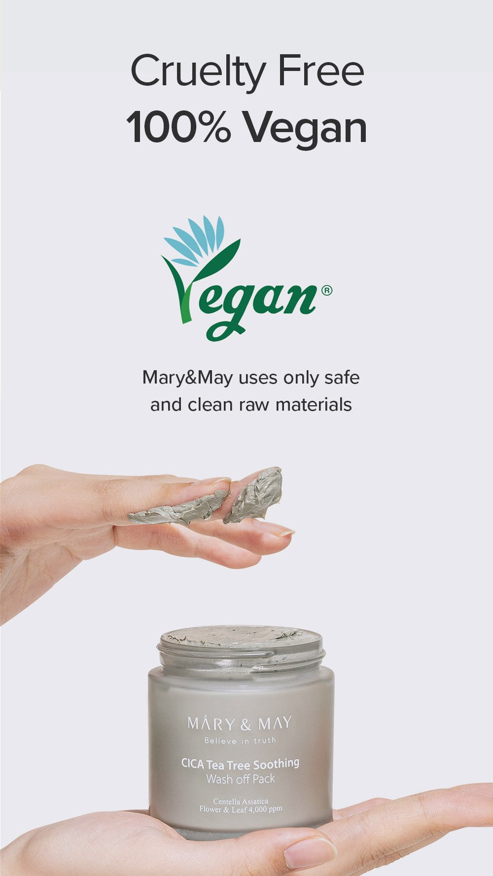 Mary&May CICA TeaTree Soothing Wash Off Pack 125g Korean skincare product image