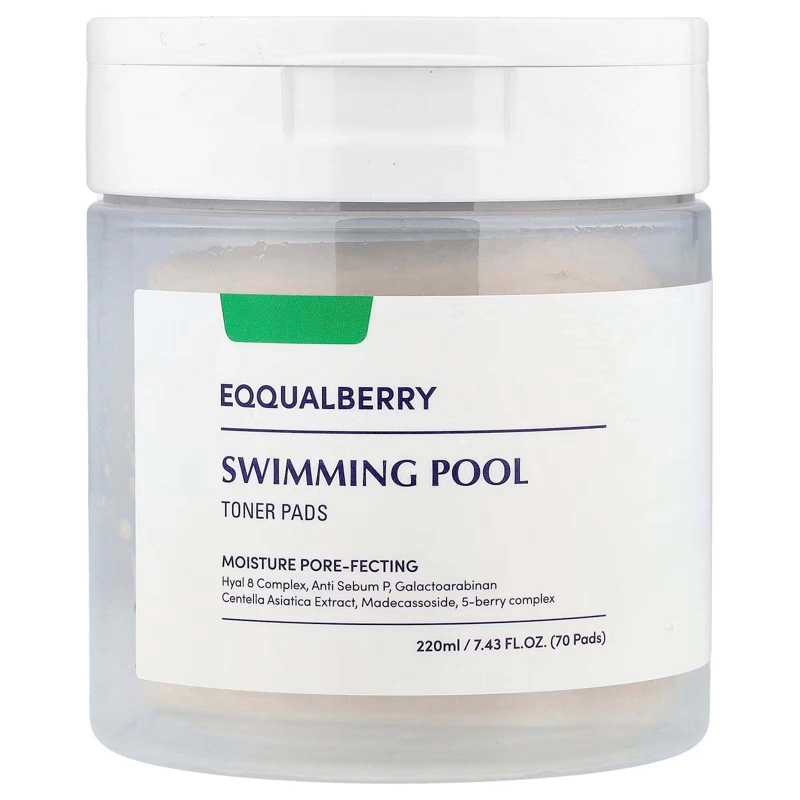 EQQUALBERRY Swimming Pool Toner Pads 220ml 70 Pads