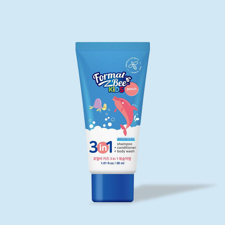 [FormalBeeKids] shampoo conditioner body wash 3 in 1 Peach 30ml - Enrapturecosmetics