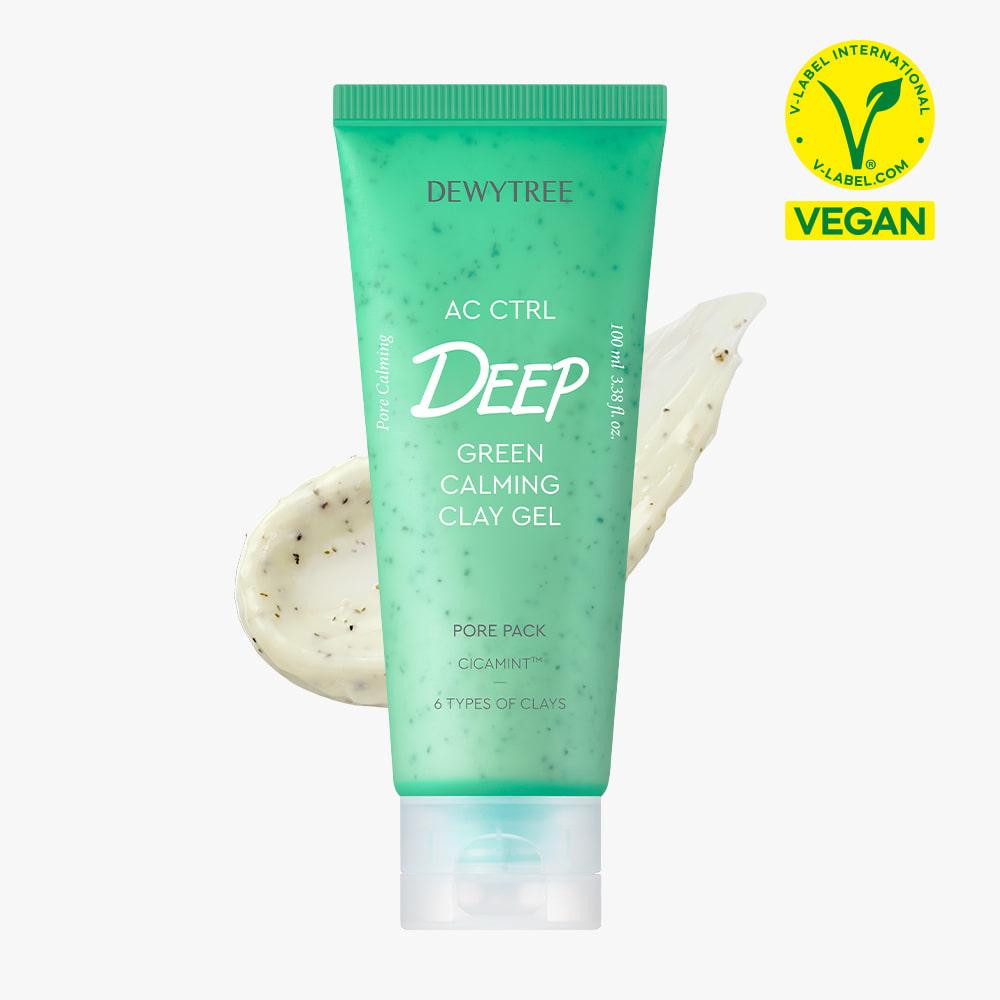 DEWYTREE AC Ctrl Deep Green Calming Clay Gel Pore Pack 100ml K-beauty skincare exfoliating care