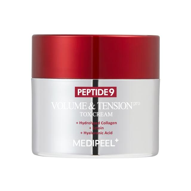 MEDI-PEEL Peptide 9 Volume and Tension Tox Cream Pro 50g packaging, upgraded pro peptide cream