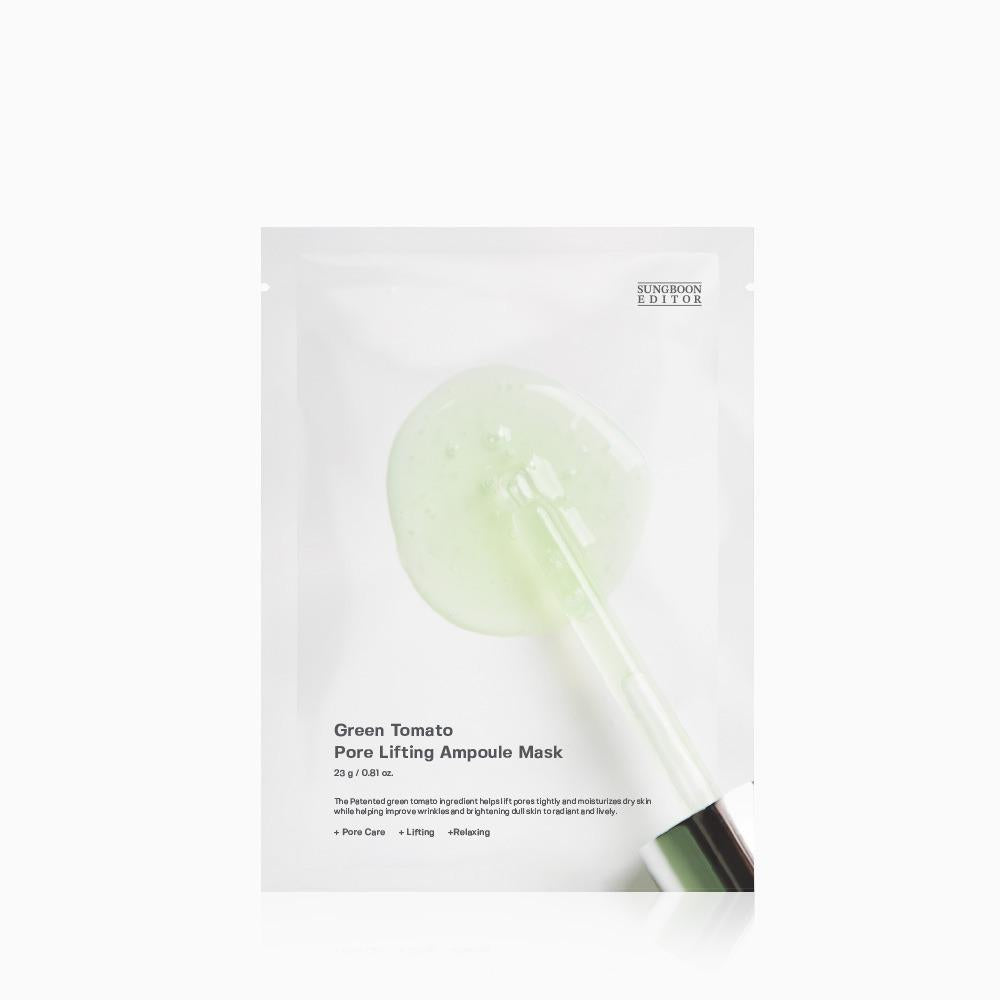 SUNGBOON EDITOR Green Tomato Pore Lifting Ampoule Mask 1ea 23g Korean ampoule product image