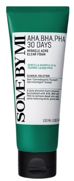 SOME BY MI AHA BHA PHA 30DAYS Miracle blemish Clear Foam 100ml Korean cleanser product image