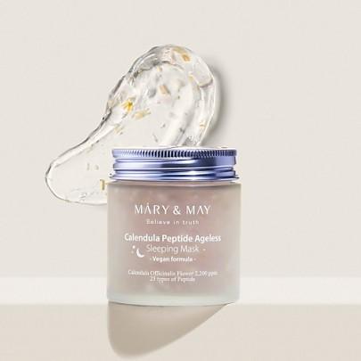 Mary&May Calendula Peptide Ageless Sleeping Mask 110g Korean skincare product image