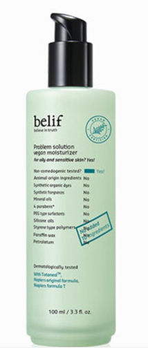 Belif Problem Solution Vegan Moisturizer 100ml - Belif Face Moisturizer product image
