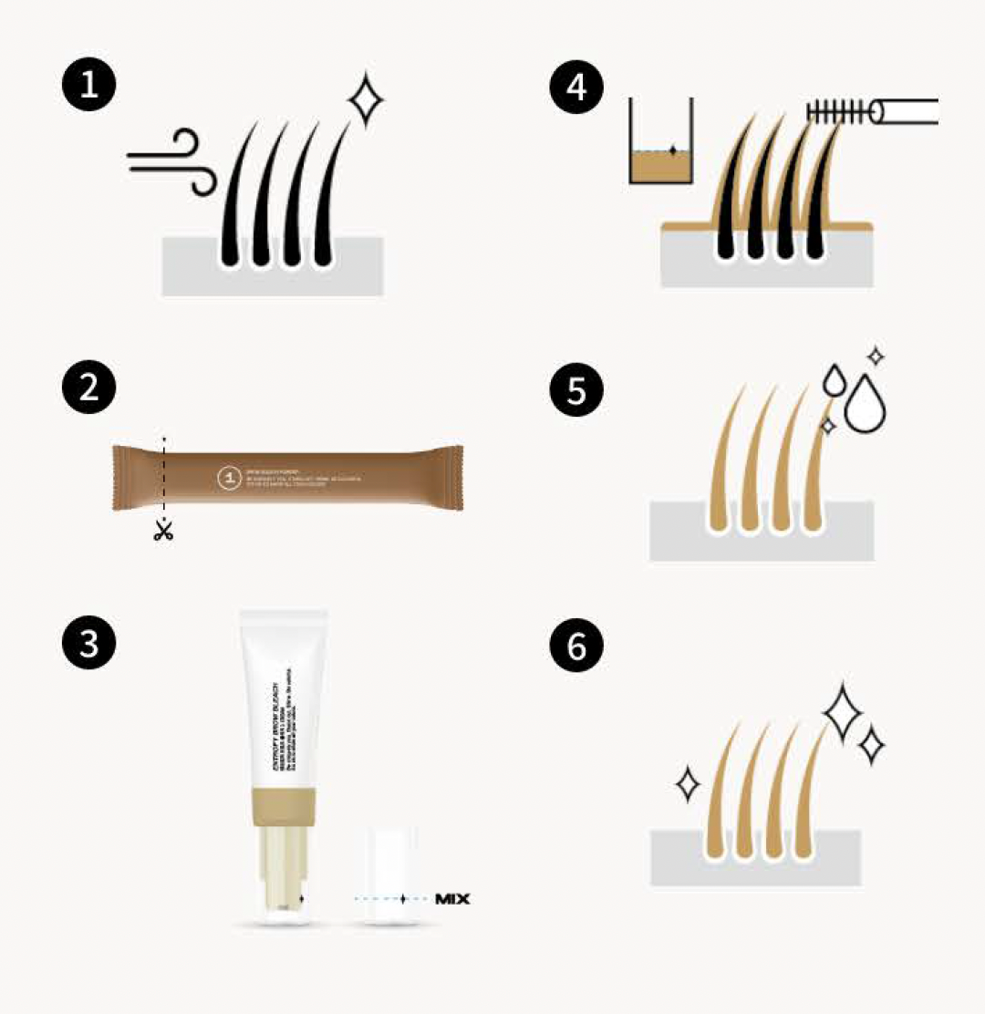 ENTROPY Brow Bleach 50g K-beauty makeup product image