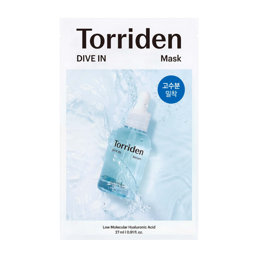 Torriden Dive in Low Molecular Hyaluronic Acid Mask Sheet 10ea Korean face mask hydrating care