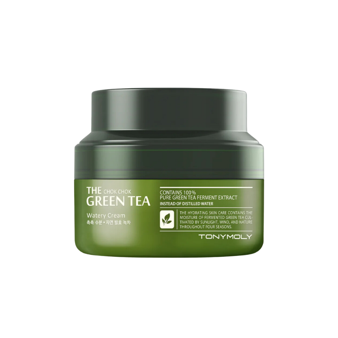 TONYMOLY The Chok Chok Green Tea Watery Moisture Cream 100ml Korean moisturizer product image