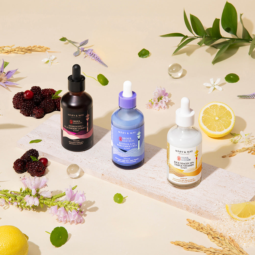 Mary&May Idebenone+Blackberry Complex Serum 80ml Korean essence product image