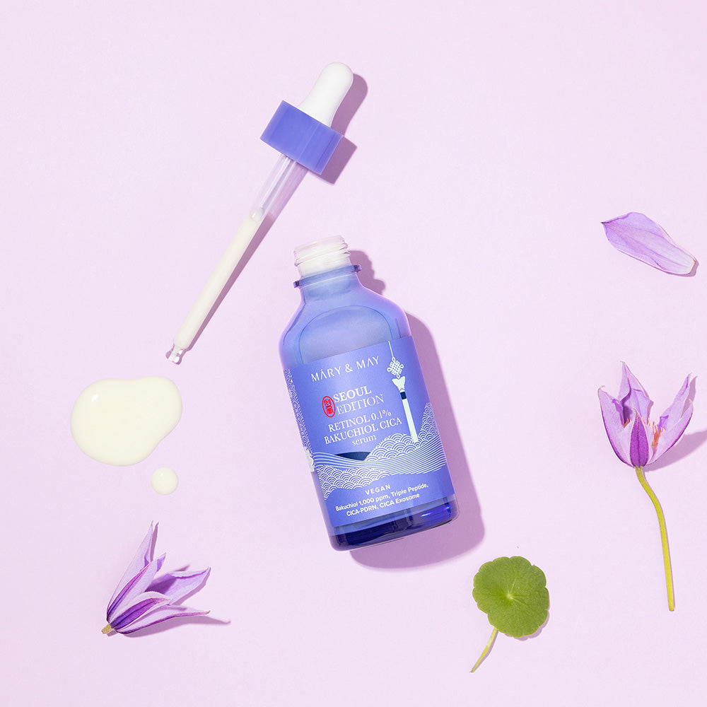 Mary&May Retinol 0.1% Bakuchiol CICA Serum 80ml Korean essence product image
