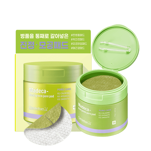 Centellian24 Madeca Real Green Pore Pad 60pcs Korean toner product image